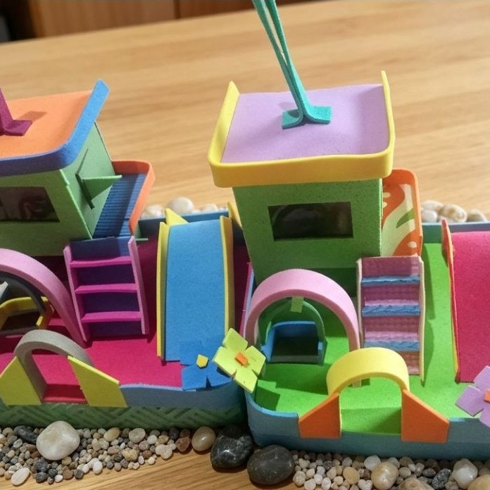 Rumah klomang tingkat jumbo rakitan+lem+klomang warna 3 ekor