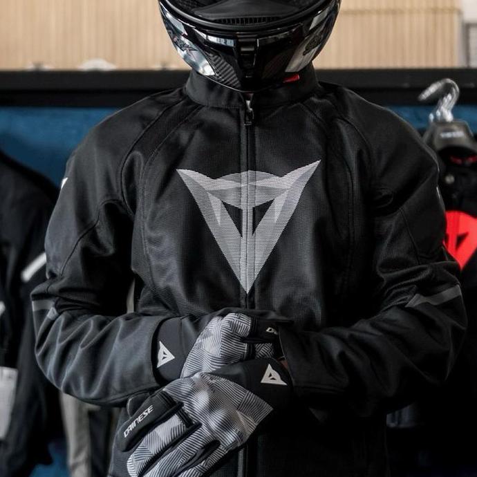 DAINESE HEROSPHERE AIR - MEN SUMMER MOTORCYCLE JACKET BLACK WHITE DIAMOND