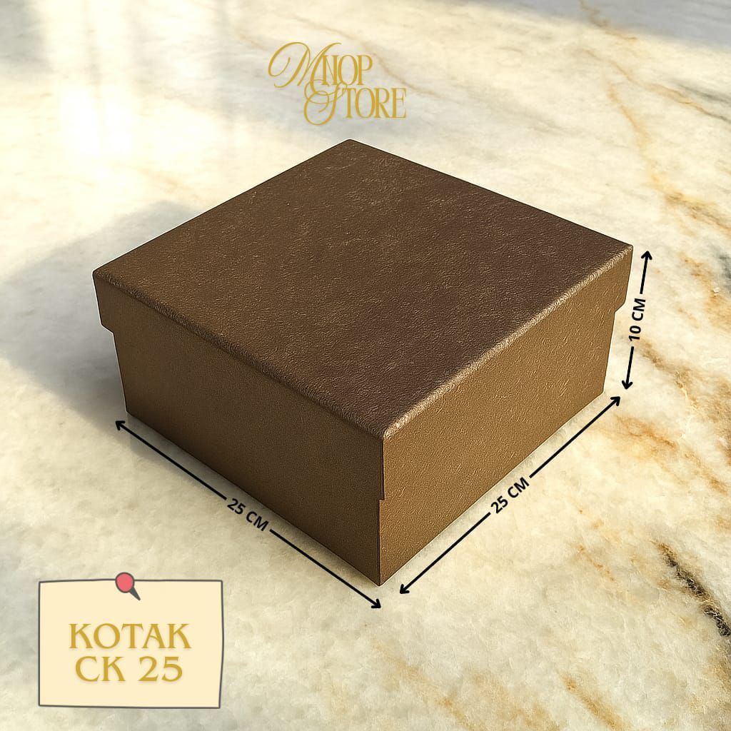 KOTAK KADO KUE UKURAN 25X25X10 CM|HARD BOX|MNOP STORE|