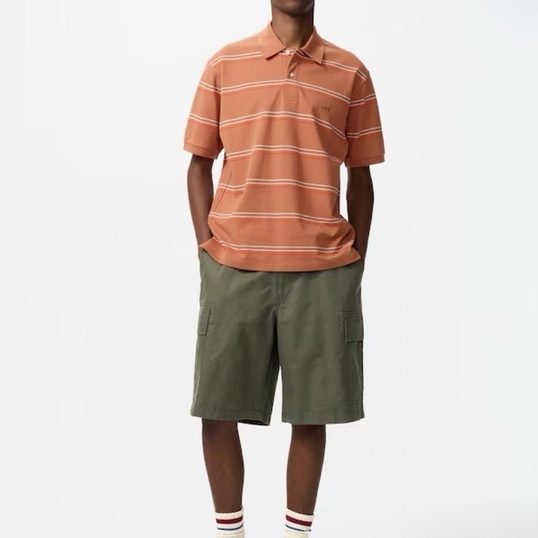 UNIQLO POLO PIQUE STRIPE NEW ORIGINAL
