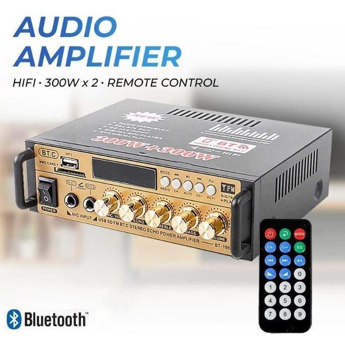 TKNOUKA Audio Ampurifier Bluetooth 5.0 Stereo 2 Channel 800w -BT-309E One&Audio