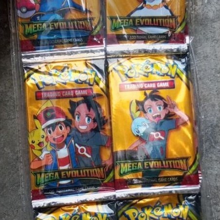 1 Pack Mainan Anak Kertu Kartu Pokemon Isi 36 Sachet