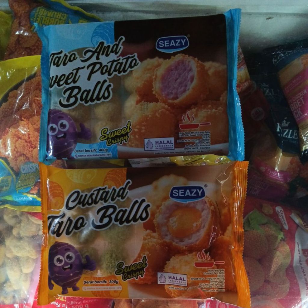 Seazy Bola ubi talas dan Ubi ungu