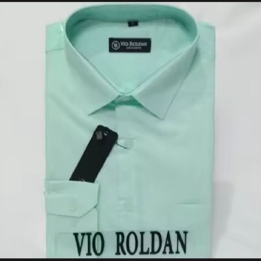 PROMO RealPict VIO ROLDAN Kemeja Reguler LD 100-104cm PB 72cm Lengan Panjang
