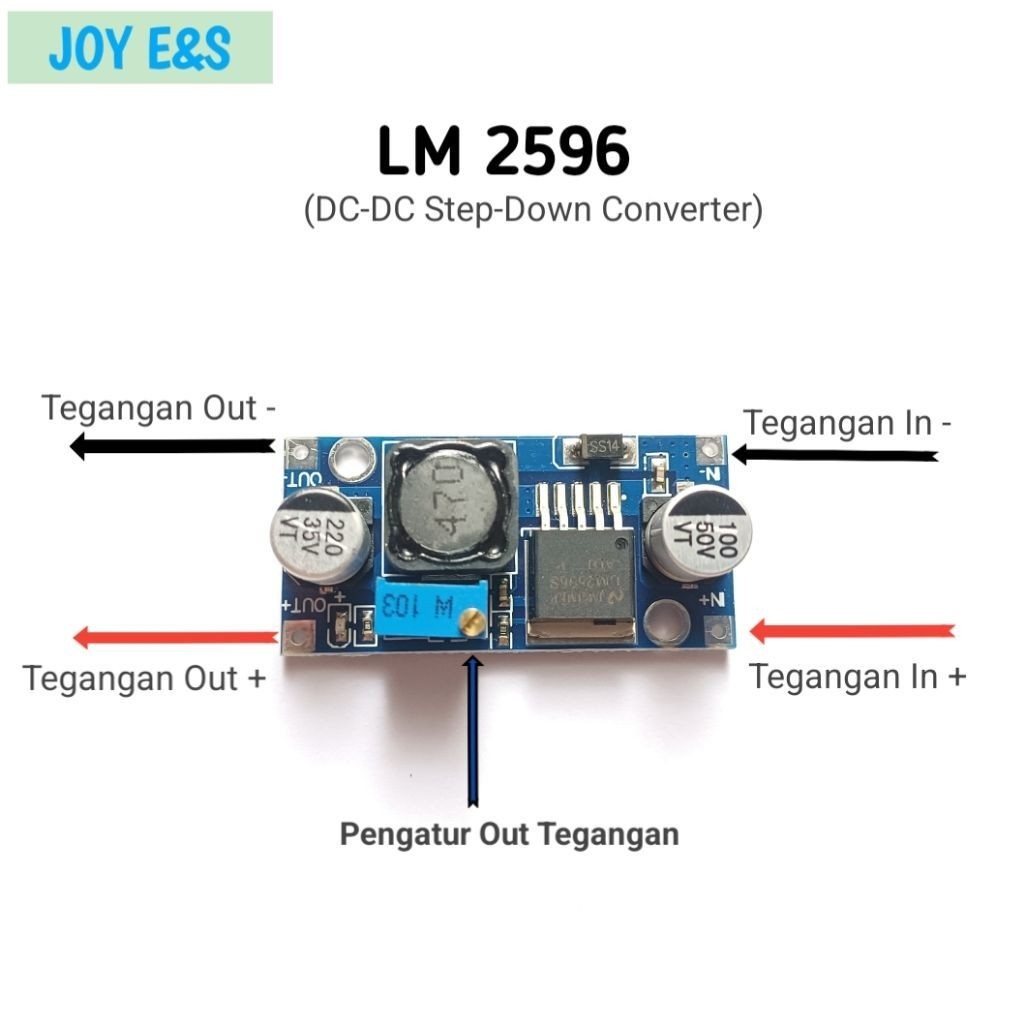 MODUL STEP DOWN LM2596 DC TO DC 3A ADJUSTABLE MODULE / Step Down DC To DC
