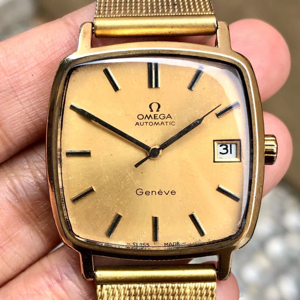 Omega Geneve Automatic Date Gold