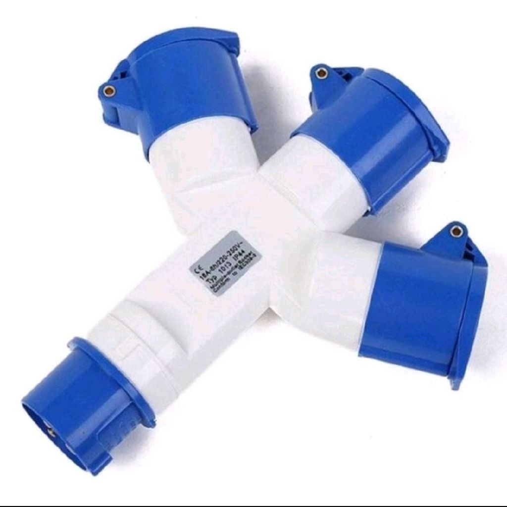 industrial power socket splitter cabang electrikal industrial socket 3 pin 16A 3 pin 32A 4 pin 16A 4