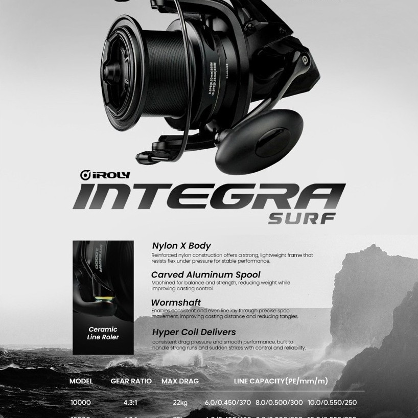 REEL PANCING IROLY INTEGRA SURF 10000 12000