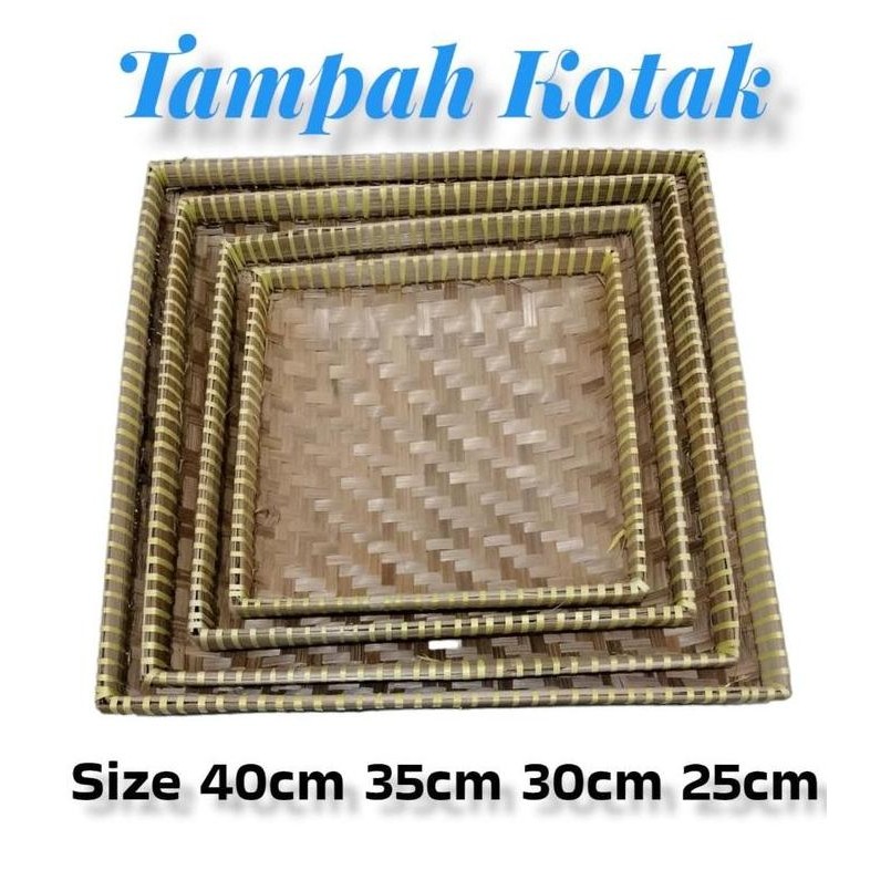 TAMPAH BAMBU KOTAK / NAMPAN KOTAK BAMBU / NYIRU TUMPENG NAMPAH TUMPENG