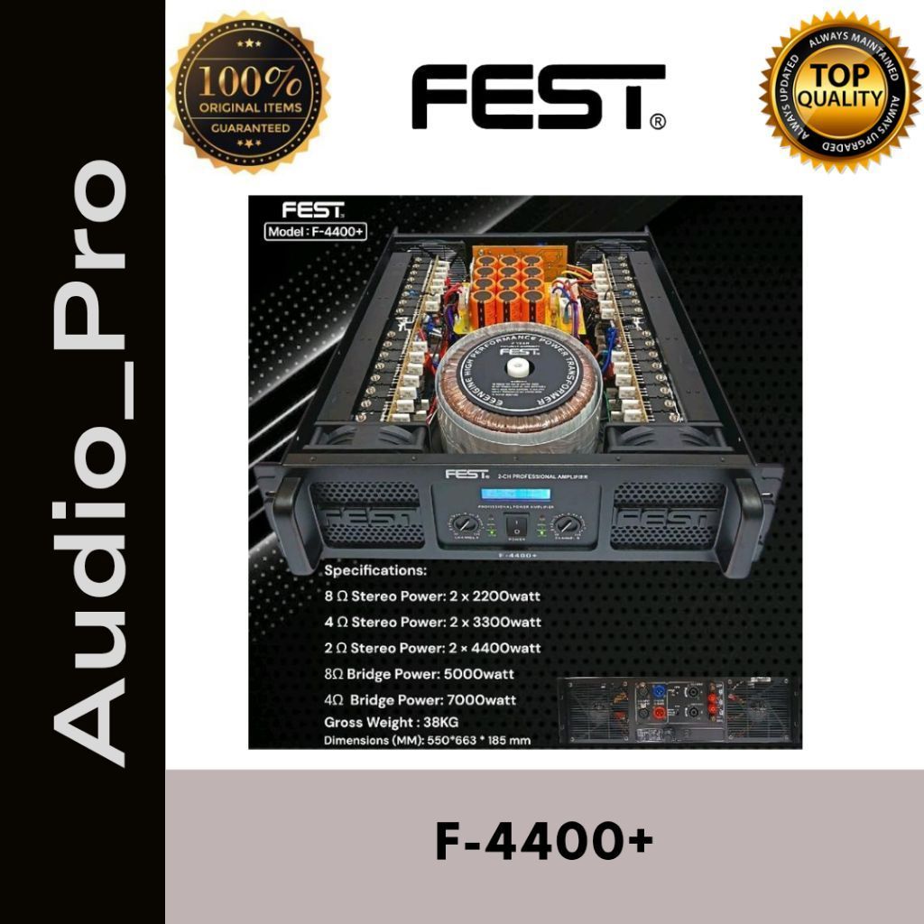 Power Amplifier Fest F4400+ Power Fest F 4400+ Class GB Power Amplifier Fest F-4400+