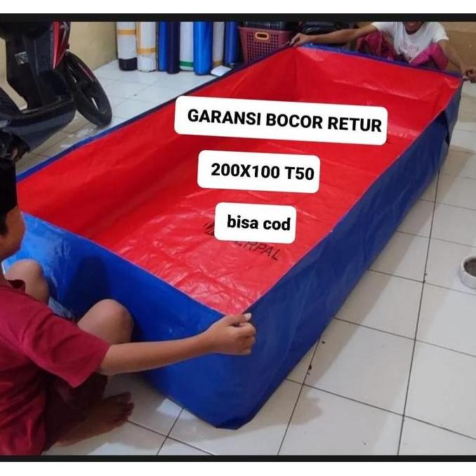 Arwana- Terpal Kolam Ikan 200X100X50 A3 /Terpal Kolam Ikan 100X200X50