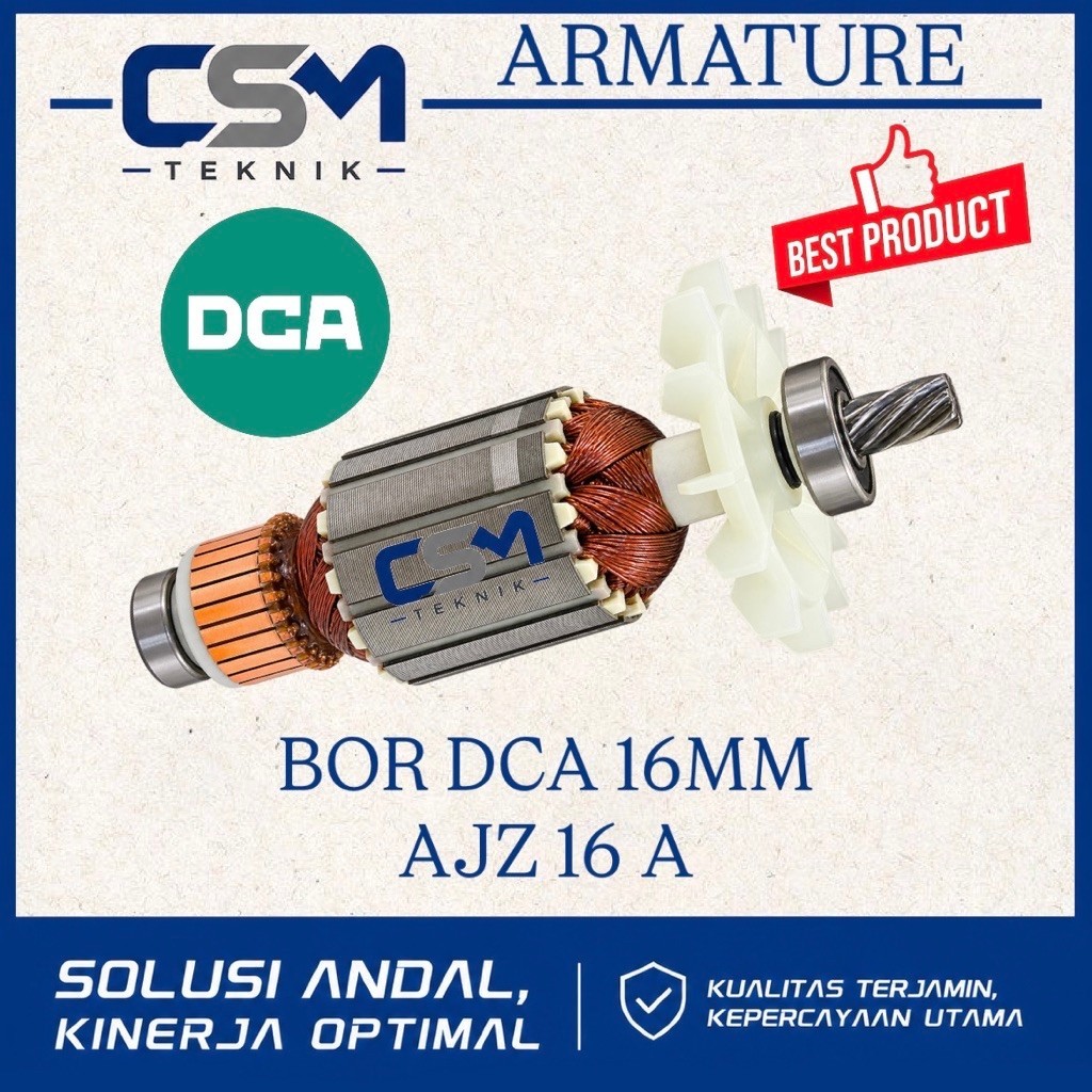 ARMATURE BOR 16MM DCA AJZ 16 A ANGKER BOR DCA AJZ16A
