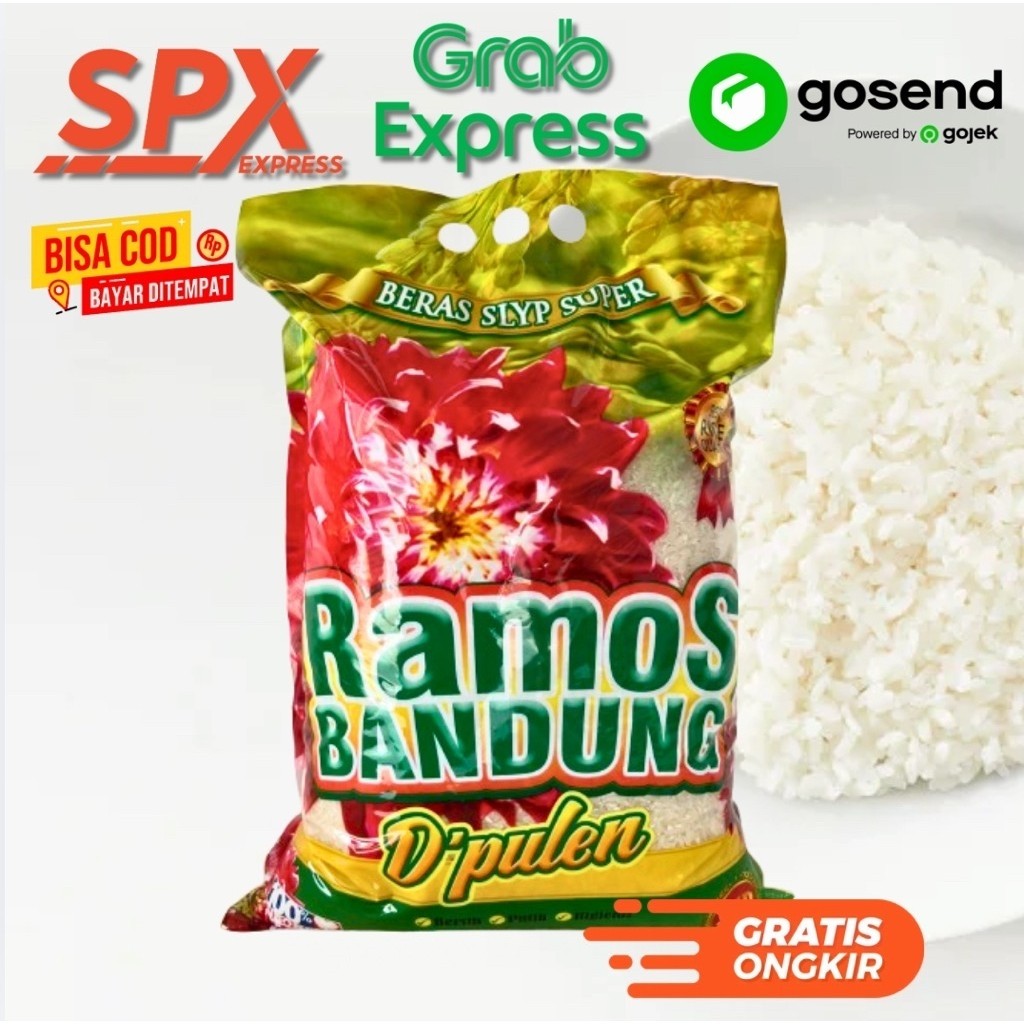 BERAS RAMOS BANDUNG D'PULEN - Beras Ramos bandung - Beras Slyp Super