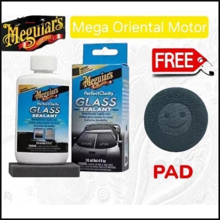 Meguiar'S Perfect Clarity Glass Sealant G8504 118Ml - Proteksi Kaca Mobil Tanpa Water Spot & Mudah D