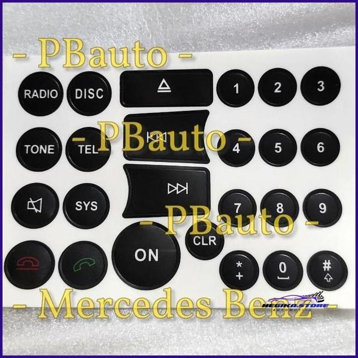 STICKER HEAD UNIT W204 LAMA MERCEDES BENZ / STIKER RADIO MERCY TERBATAS