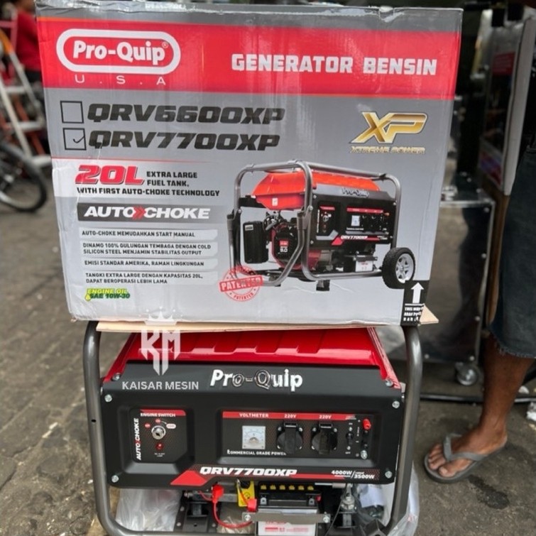 QRV7700XP GENSET PROQUIP QRV7700XP 4000 WATT AUTOCHOKE 4 TAK QRV 7700 XP