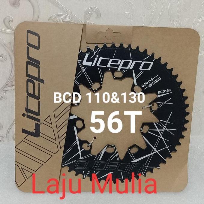 Promo CHAINRING LITEPRO 56T BCD 110 DAN BCD 130 Diskon