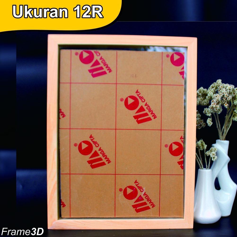 Grosir Frame foto/Pigura/Bingkai Kayu 3D ukuran 12R(30x40cm) SPACE 3CM SINGLE AKRILIK