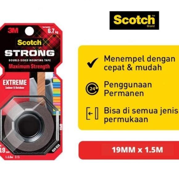 Yup- Double Tape 3M Scotch Usa Double Tip 3M Super Kuat Lengket