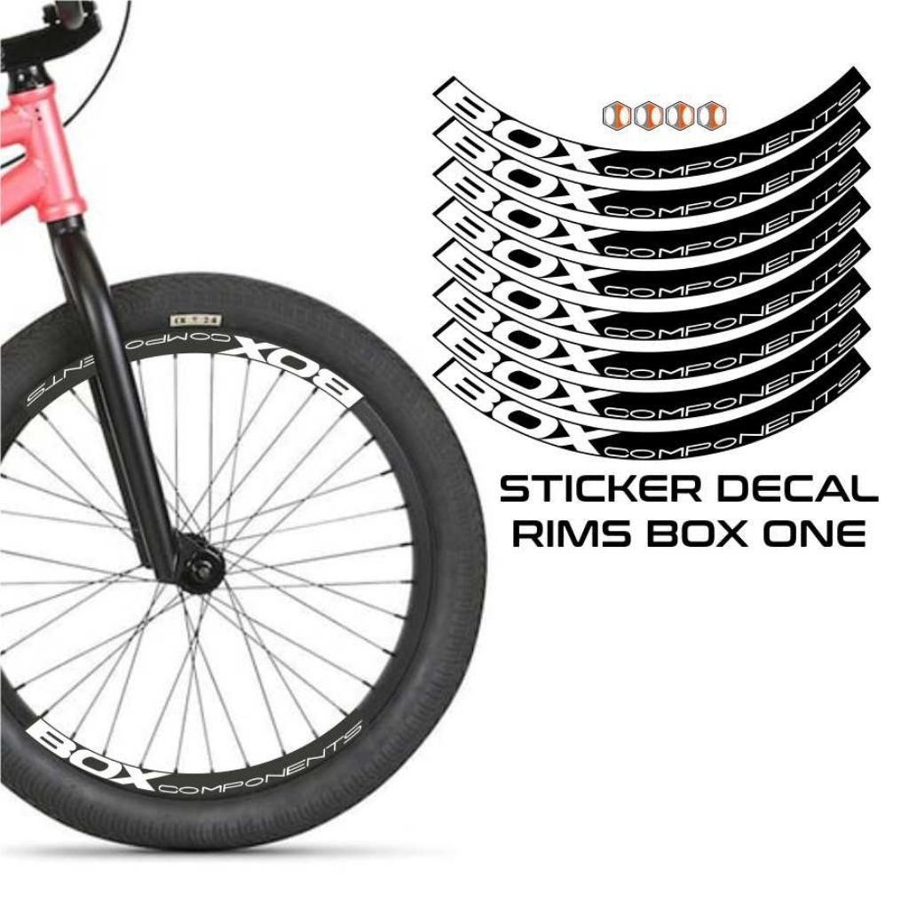 sticker decal rims velg sepeda BMX 20 inch boxx components