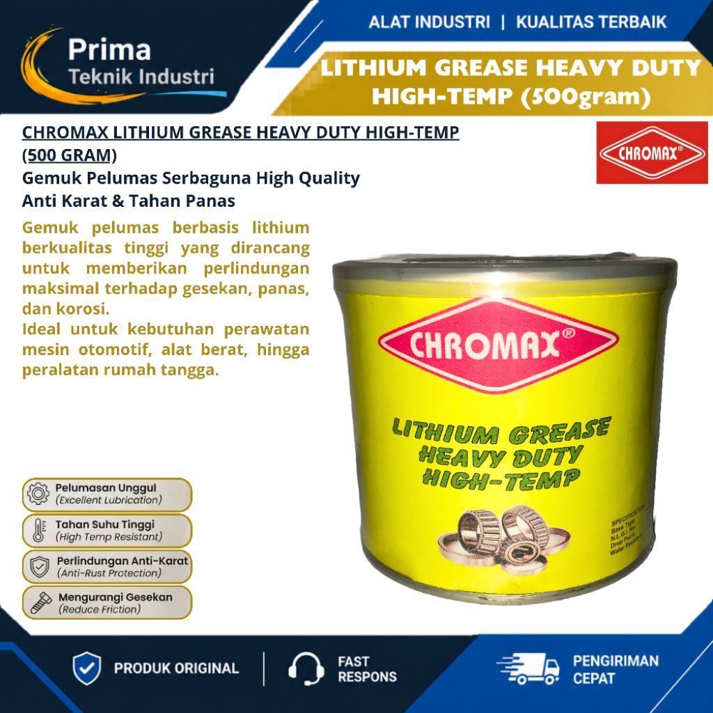 Chromax Lithium Grease Heavy Duty High Temp Chromax (500Gr)