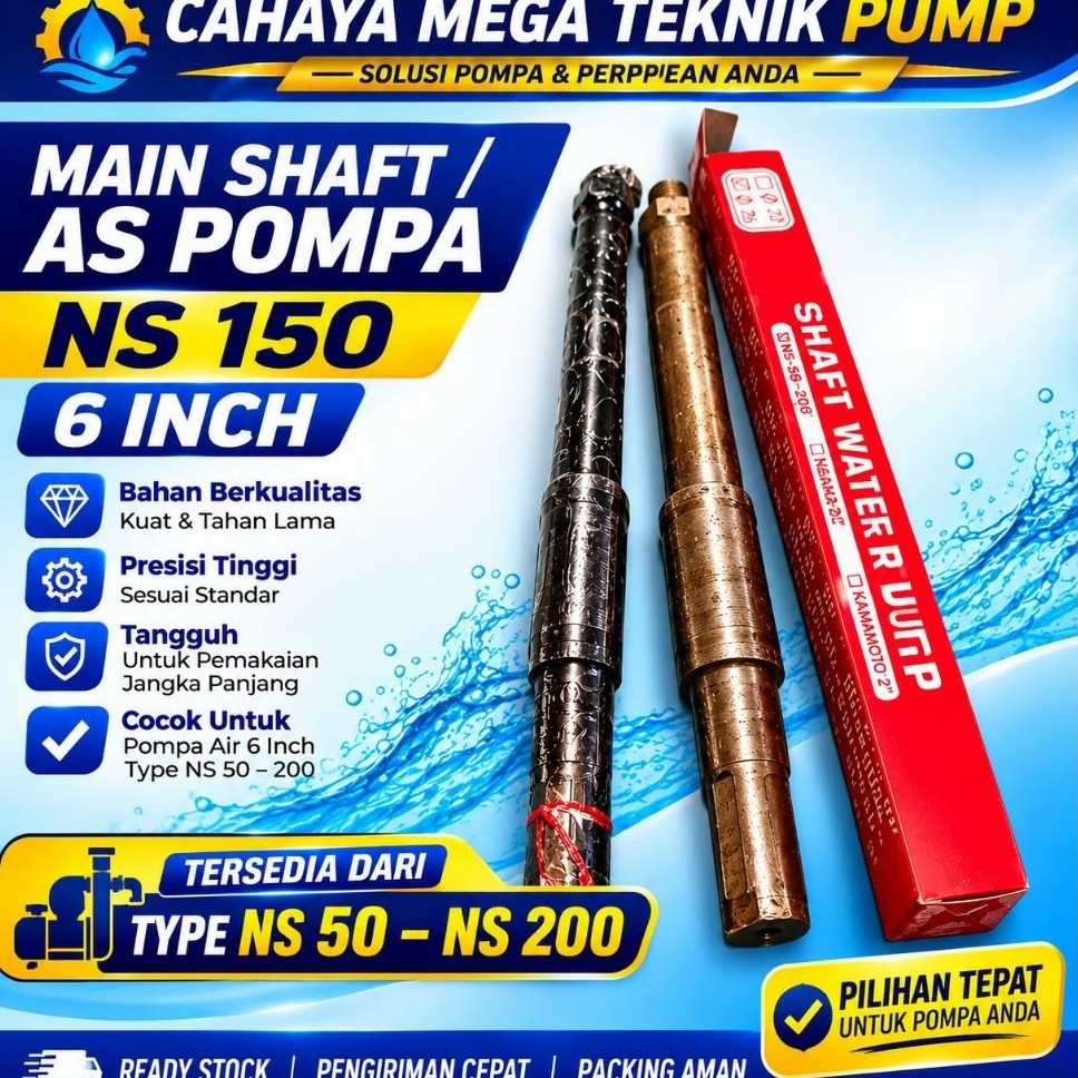 main shaft/as pompa ns 150 6inch