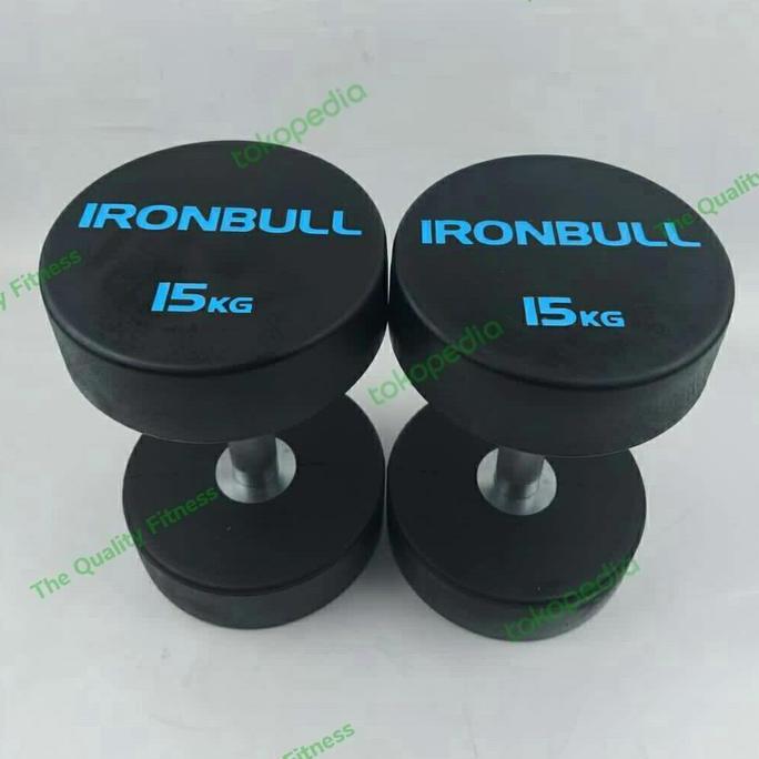 Dumbbell IronBull 2,5-25Kg TPE URETHANE Solid stell handle hard Chrome