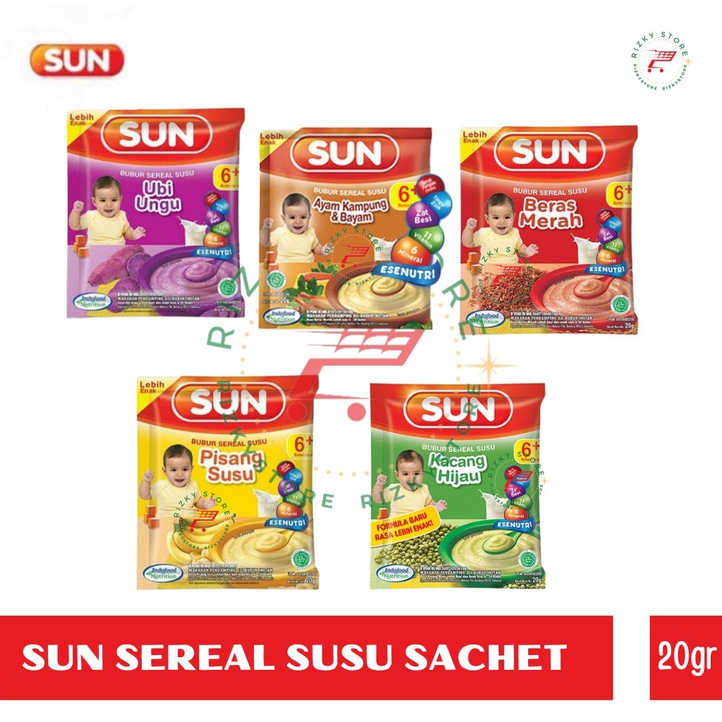 #Indofood Sun Bubur Bayi Sachet 20gr