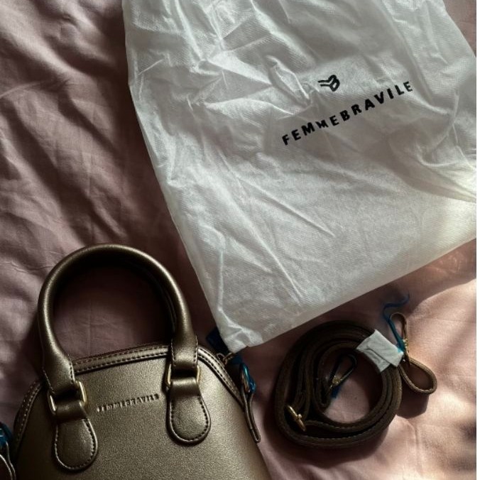 [TIDAK MUAT HP] Tas Femo MINI BAG BRONZE femmebravile