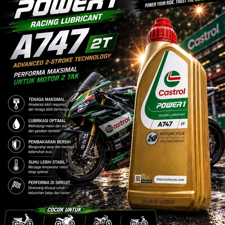oli samping castrol A747 2T