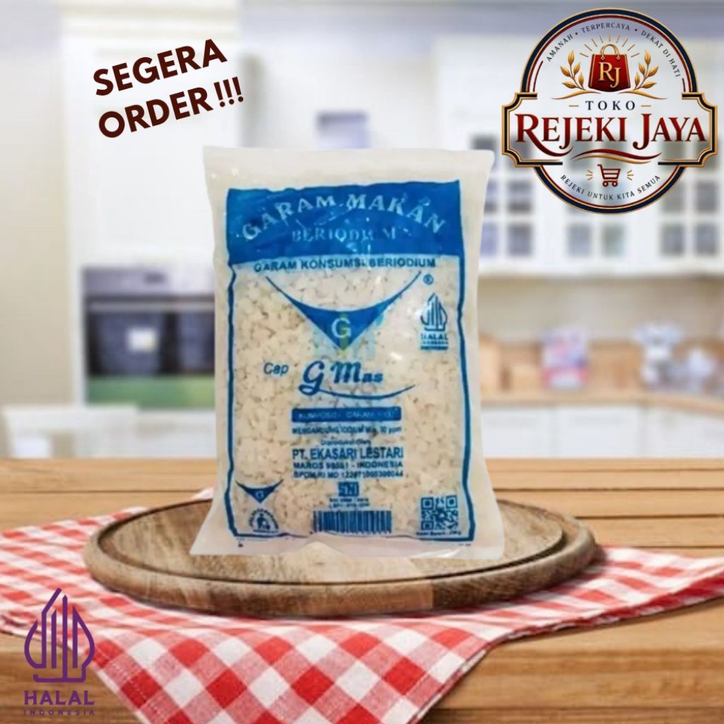 Garam Makan Beriodium Cap G Mas Garam Konsumsi Beriodium Halal