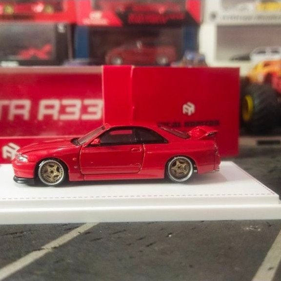 Diecast Focal Horizon Nissan Skyline GTR R33 Red Swap Velg