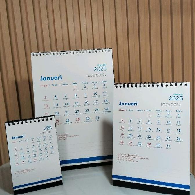 Kalender Meja 2025 KALKA-01 dengan Penanggalan Jawa & Hijriyah Bisa Dicorat Coret Hardcover Linen Ku