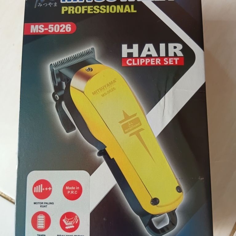 AMP - MITSUYAMA HAIR CLIPPER SET (BEKAS BARBERSHOP)
