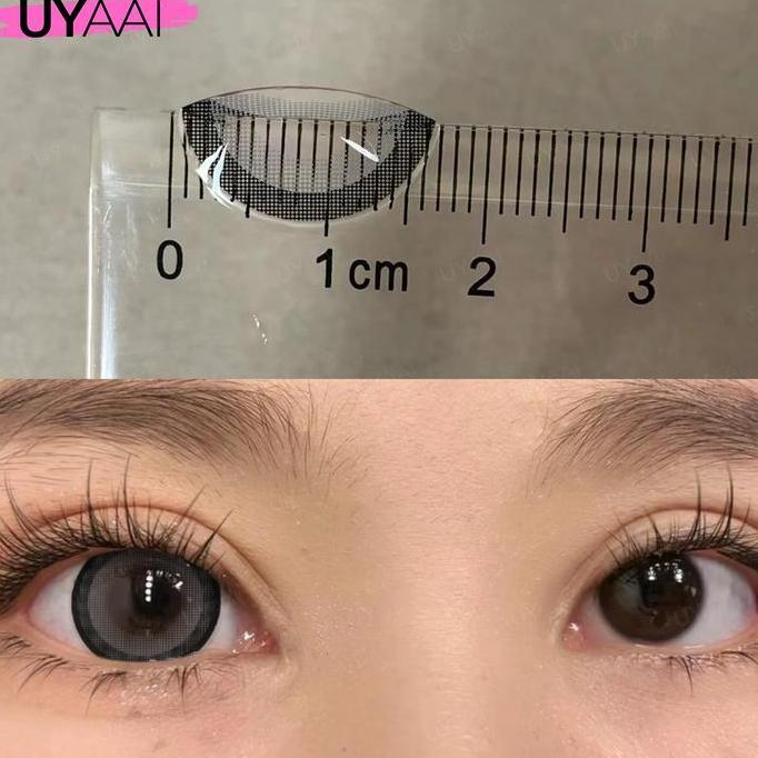Eyekit- [Minus 0.00S/D~6.00]Uyaai Softlens Diamonds /Lollipop Brown Black Lensa 15.0 Mm B Eyes Lens 