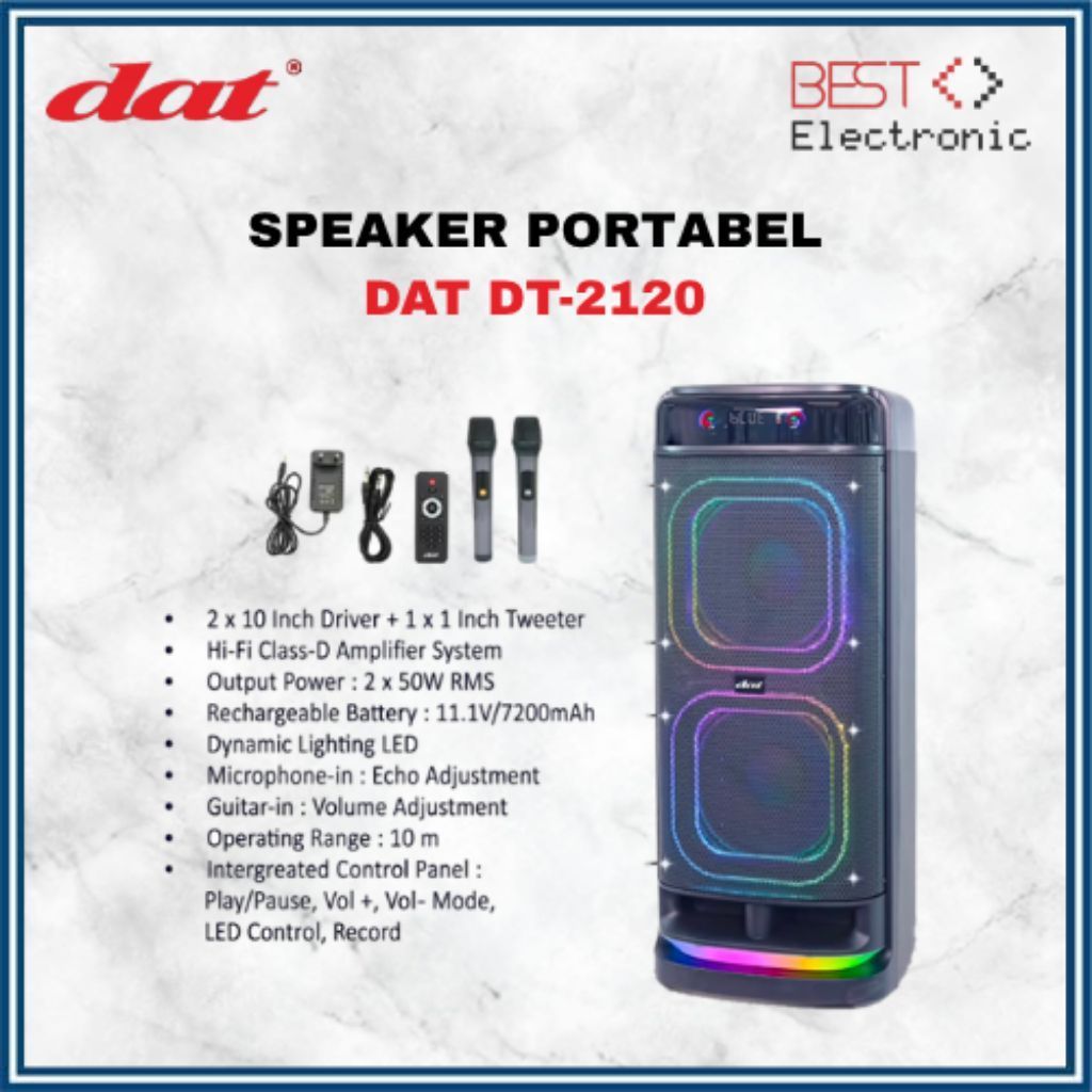 SPEAKER AKITF PORTABLE 10 INCH DAT DT2120 DT 2120