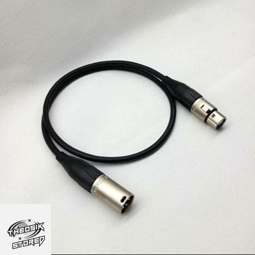 Kabel Audio Canare 3mtr +Jack Amphenol XLR Male To Amphenol XLR Female
