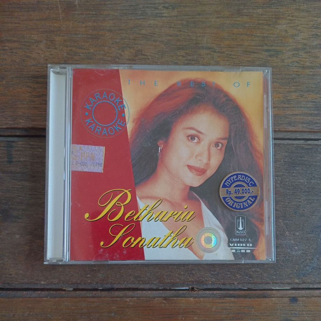 VCD The Best of Betharia Sonatha Karaoke/musica studios