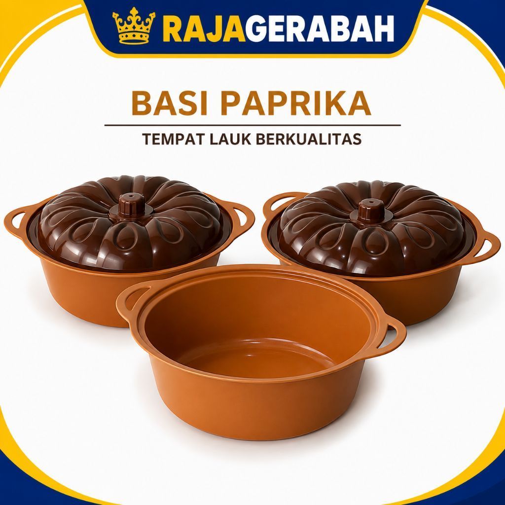 Basi Bulat Paprika Basi Prasmanan Tutup Coklat