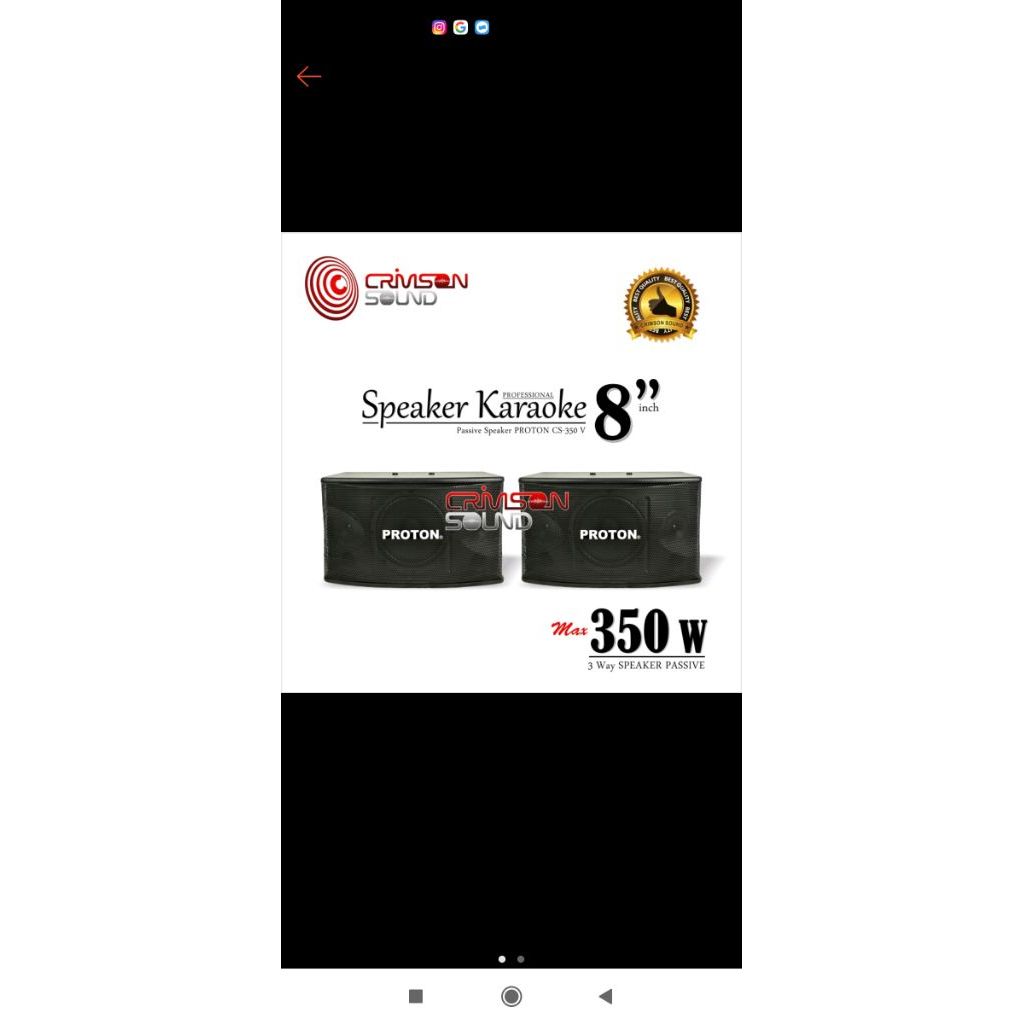 Set Speaker Pasif Proton