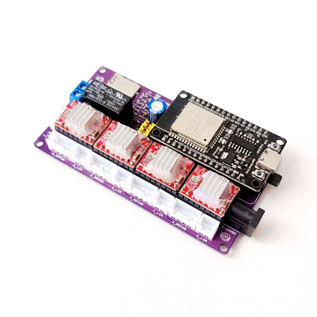 ESP32 GRBL CNC Shield Wifi 4 Axis MicroSD - Drawing Engraver Arm Robot