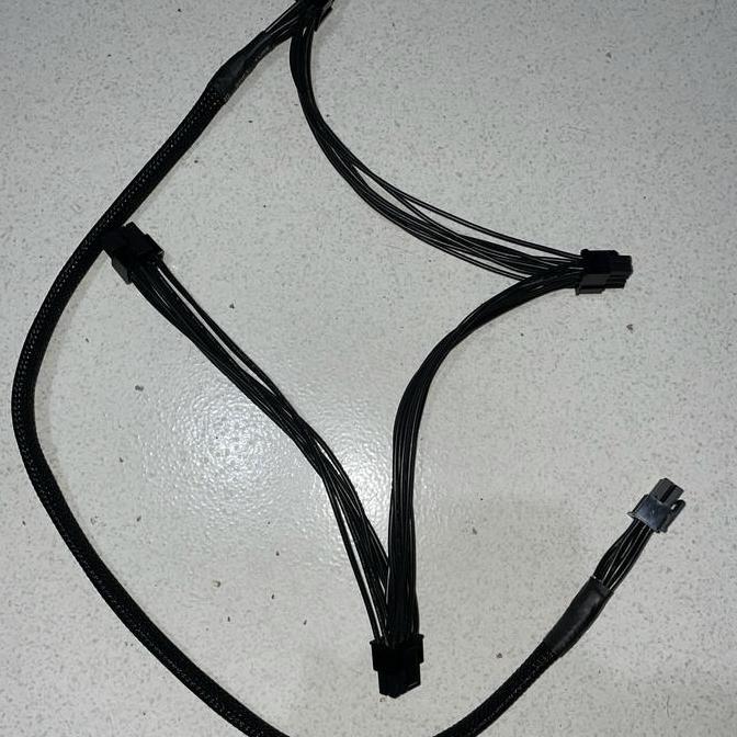 kabel modular pcie 8 pin to 6 2 pin cabang 3 kabel modular 8pin mining