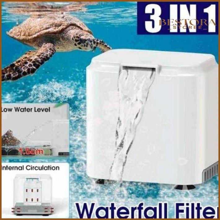 TURTLE LOW WATER MINI FILTER AIR DANGKAL KURA KURA IKAN SUN SUN EN-02 ASLI