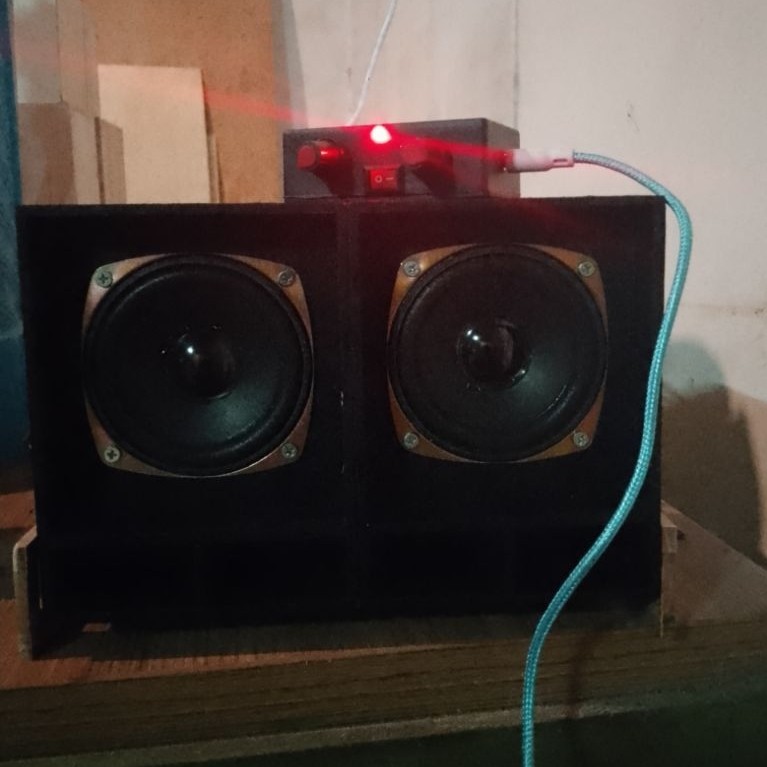 Speaker aktif murah 3 in+ampli mini siap bunyi (sound system mini)