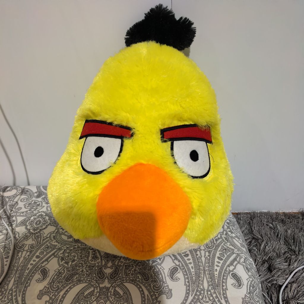 boneka angry birds kuning lembut plush preloved doll