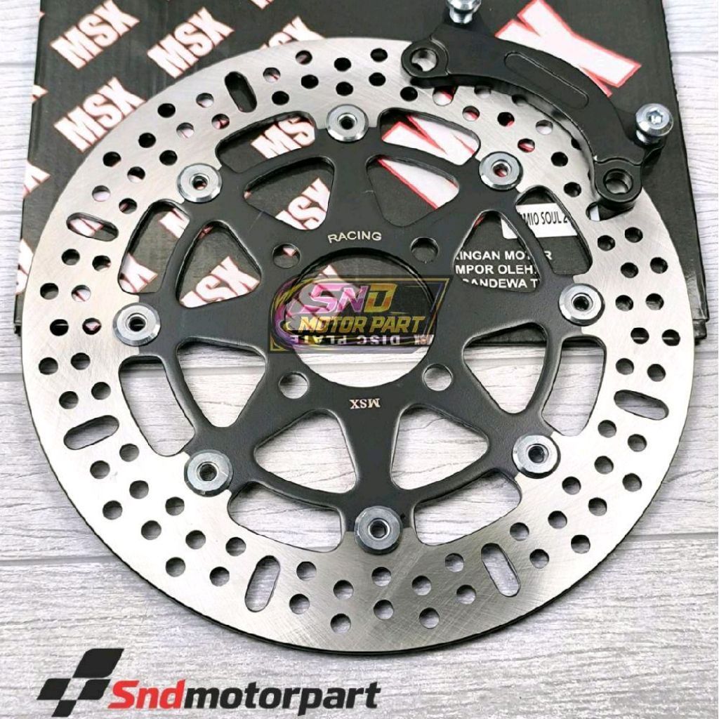 [ Disc 260MM Bonus Breket ] Disc Depan Yamaha mio Matic 4 Baut Piringan Cakram 4 Lubang Ukuran 260MM