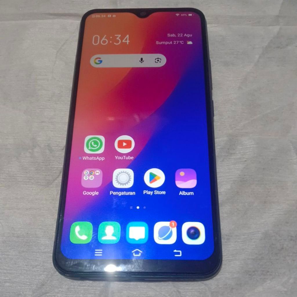HP VIVO Y12 (VIVO 1904) RAM 3/64 GB NORMAL DAN SIAP PAKAI