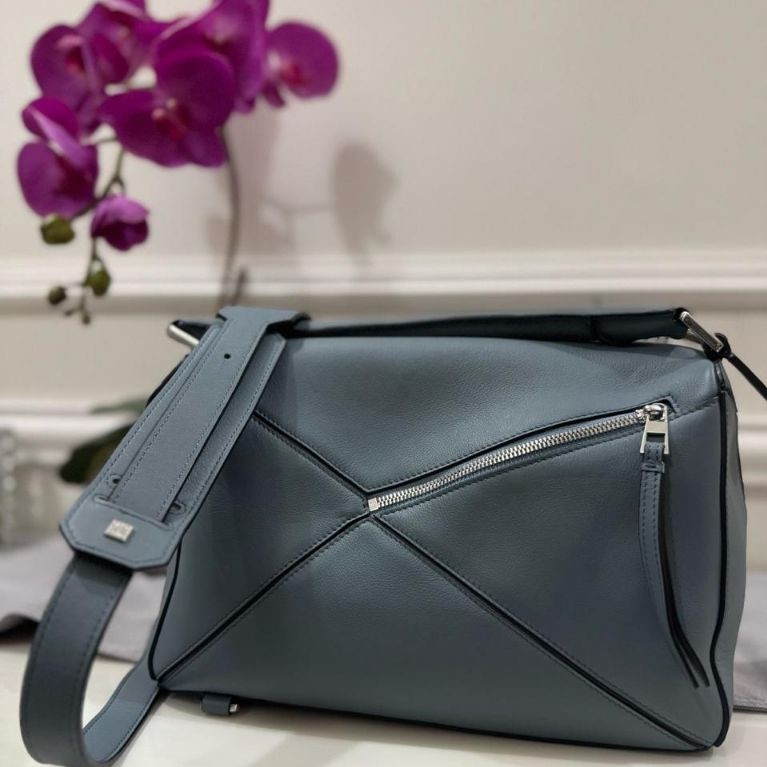 Puzzle Edge Bag Calfskin Genuine Leather Loewe