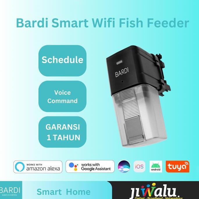 BARDI WIFI SMART FISH FEEDER - BLACK IOT HOME AUTOMATION (WIFI)