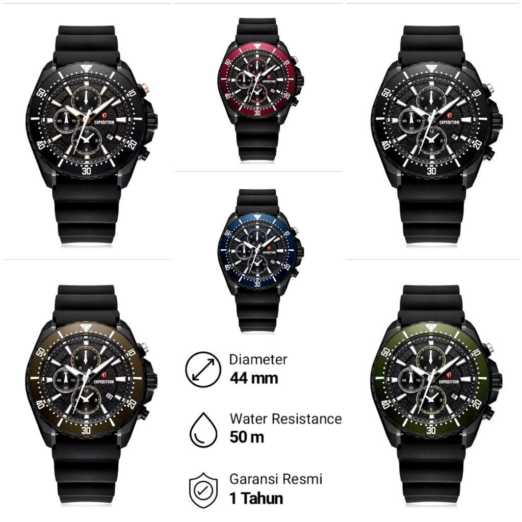 E6869MC Jam Tangan Pria Expedition 6869 Original E 6869